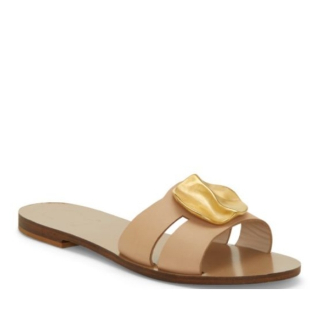 Vince Camuto medallion slide flat sandal